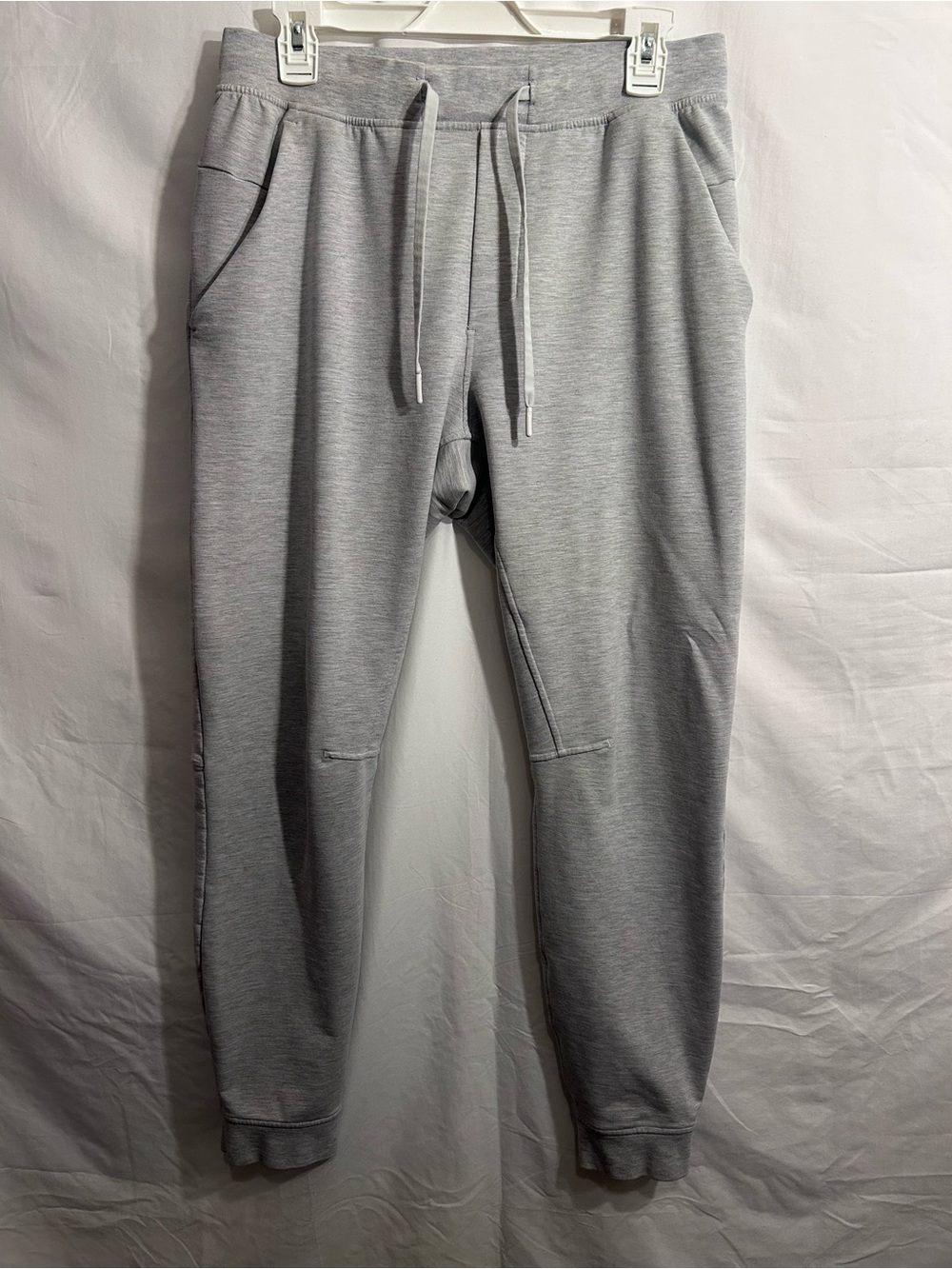 lululemon athletica Light Gray Men's Jogger Sweatpants with Drawstring